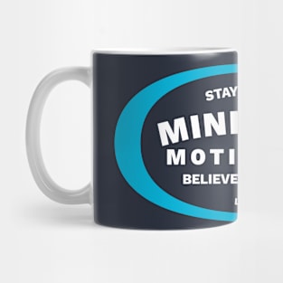 Mindset & Motivation Blue Red Oval Mug